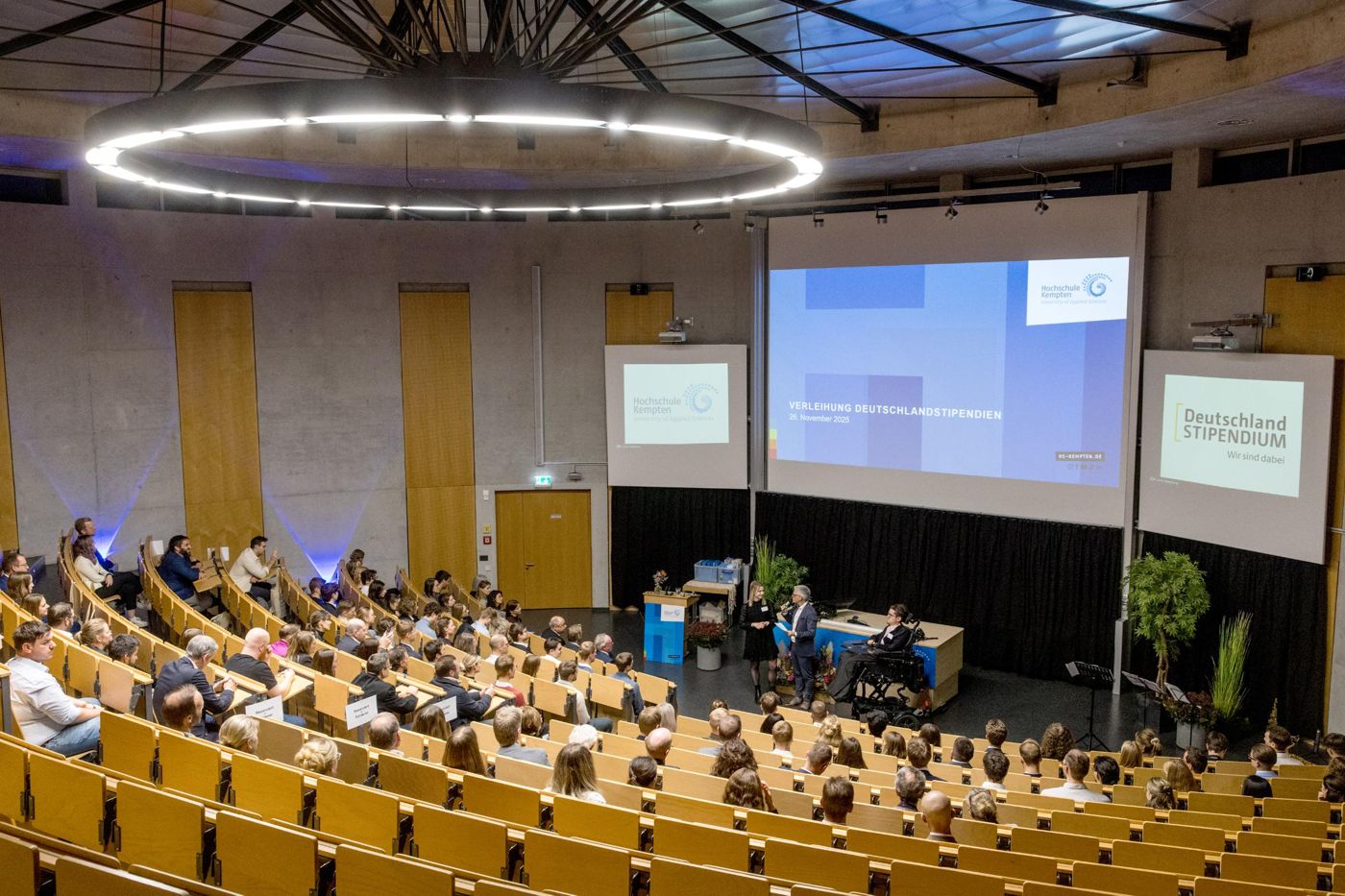 Hörsaal während der Verleihung